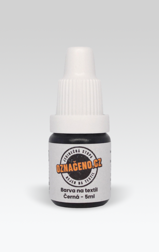 Barva na textil černá - Objem: 5ml