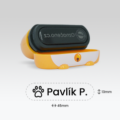 Razítko na textil Pes