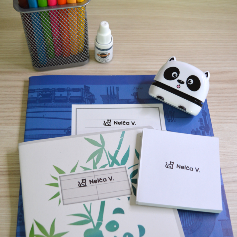 Razítko na textil Panda