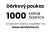 Elektronický dárkový poukaz v hodnotě 1000Kč