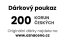 Dárkový poukaz v hodnotě 200Kč